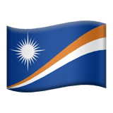 Bandiera delle Isole Marshall su Apple macOS e iOS iPhones