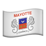 Flagge von Mayotte Emoji auf Apple macOS und iOS iPhones