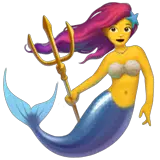 Mermaid Emoji on Apple macOS and iOS iPhones