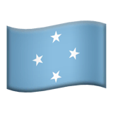 Flag: Micronesia Emoji on Apple macOS and iOS iPhones