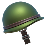 Военный шлем Эмодзи на Apple macOS и iOS iPhone
