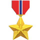 Medalla militar en Apple macOS y iOS iPhones