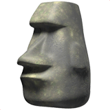 Meme: o que significa o emoji cabeça de pedra (Moai) e uma taça de vinho?