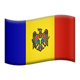 Flag: Moldova Emoji on Apple macOS and iOS iPhones
