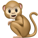 Monkey Emoji on Apple macOS and iOS iPhones