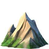 Mountain Emoji on Apple macOS and iOS iPhones
