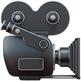 Movie Camera Emoji on Apple macOS and iOS iPhones