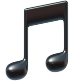Musiknote Emoji auf Apple macOS und iOS iPhones