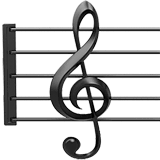 🎼 Partitura musical Emoji en Apple macOS y iOS iPhones