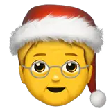 🧑‍🎄 Papá Noel del género neutral Emoji en Apple macOS y iOS iPhones