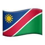 Flagge von Namibia on Apple