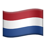 Флаг Нидерландов Эмодзи на Apple macOS и iOS iPhone