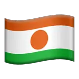 Bandeira do Níger nos iOS iPhones e macOS da Apple