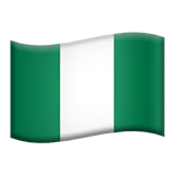 🇳🇬 Bandiera della Nigeria Emoji su Apple macOS e iOS iPhones