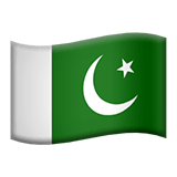 Drapeau du Pakistan sur Apple macOS et iOS iPhones