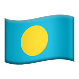 🇵🇼 Flagge von Palau Emoji auf Apple macOS und iOS iPhones