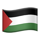 Drapeau des Territoires palestiniens sur Apple macOS et iOS iPhones