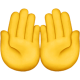 🤲 Nach oben zeigende Handflächen Emoji auf Apple macOS und iOS iPhones
