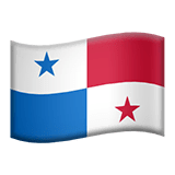 Bandeira do Panamá nos iOS iPhones e macOS da Apple