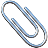 Paperclip Emoji on Apple macOS and iOS iPhones