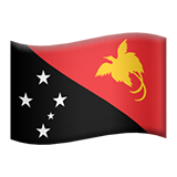 🇵🇬 Bandera de Papúa Nueva Guinea Emoji en Apple macOS y iOS iPhones