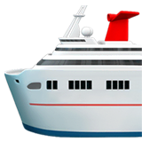 Пассажирский корабль Эмодзи на Apple macOS и iOS iPhone