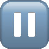 ⏸️ Símbolo de pausa Emoji en Apple macOS y iOS iPhones