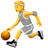 Баскетболист Эмодзи на Apple macOS и iOS iPhone