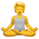🧘 Person In Lotus Position Emoji on Apple macOS and iOS iPhones