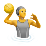 Person, die Wasserball spielt Emoji auf Apple macOS und iOS iPhones