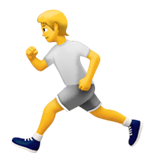 Person Running on Apple