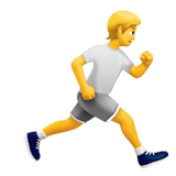 Person Running Facing Right on Apple