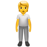 🧍 Person Standing Emoji on Apple macOS and iOS iPhones