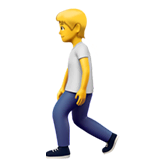 🚶 Person Walking Emoji on Apple macOS and iOS iPhones