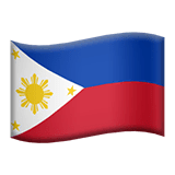 Flag: Philippines Emoji on Apple macOS and iOS iPhones