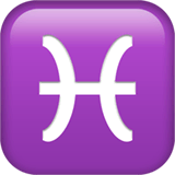 ♓ Segno Zodiacale Dei Pesci Emoji su Apple macOS e iOS iPhones