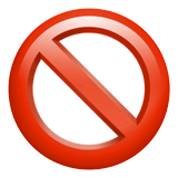 Запрещено Эмодзи на Apple macOS и iOS iPhone