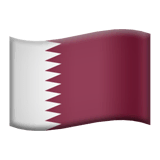 Drapeau du Qatar sur Apple macOS et iOS iPhones