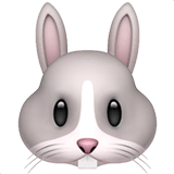 🐰 Кроличья мордочка Эмодзи на Apple macOS и iOS iPhone