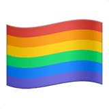 Bandeira arco‑íris nos iOS iPhones e macOS da Apple