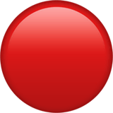 红色圆圈 on Apple