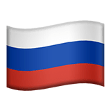 Flag: Russia Emoji on Apple macOS and iOS iPhones