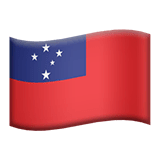 🇼🇸 Bandera de Samoa Emoji en Apple macOS y iOS iPhones