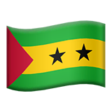 Флаг Сан-Томе и Принсипи Эмодзи на Apple macOS и iOS iPhone