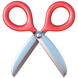 Scissors Emoji on Apple macOS and iOS iPhones