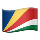 Bandera de Seychelles en Apple macOS y iOS iPhones