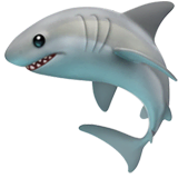 Shark Emoji on Apple macOS and iOS iPhones