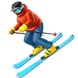 ⛷️ Лыжник Эмодзи на Apple macOS и iOS iPhone