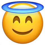 😇 Smiling Face With Halo Emoji on Apple macOS and iOS iPhones