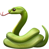 Змея Эмодзи на Apple macOS и iOS iPhone
